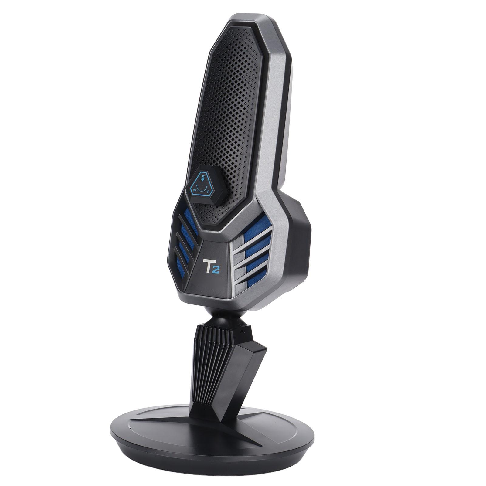 

USB-микрофон с вращающейся 9-ю режимами RGB-подсветки, конденсаторный компьютерный игровой микрофон с базовым USB-кабелем