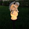 Crafts Yard Landscape Lamp Waterproof Garden Solar Angel Sculpture Wings Angel LED Solar Fairy Light for Garden Balcony Yard