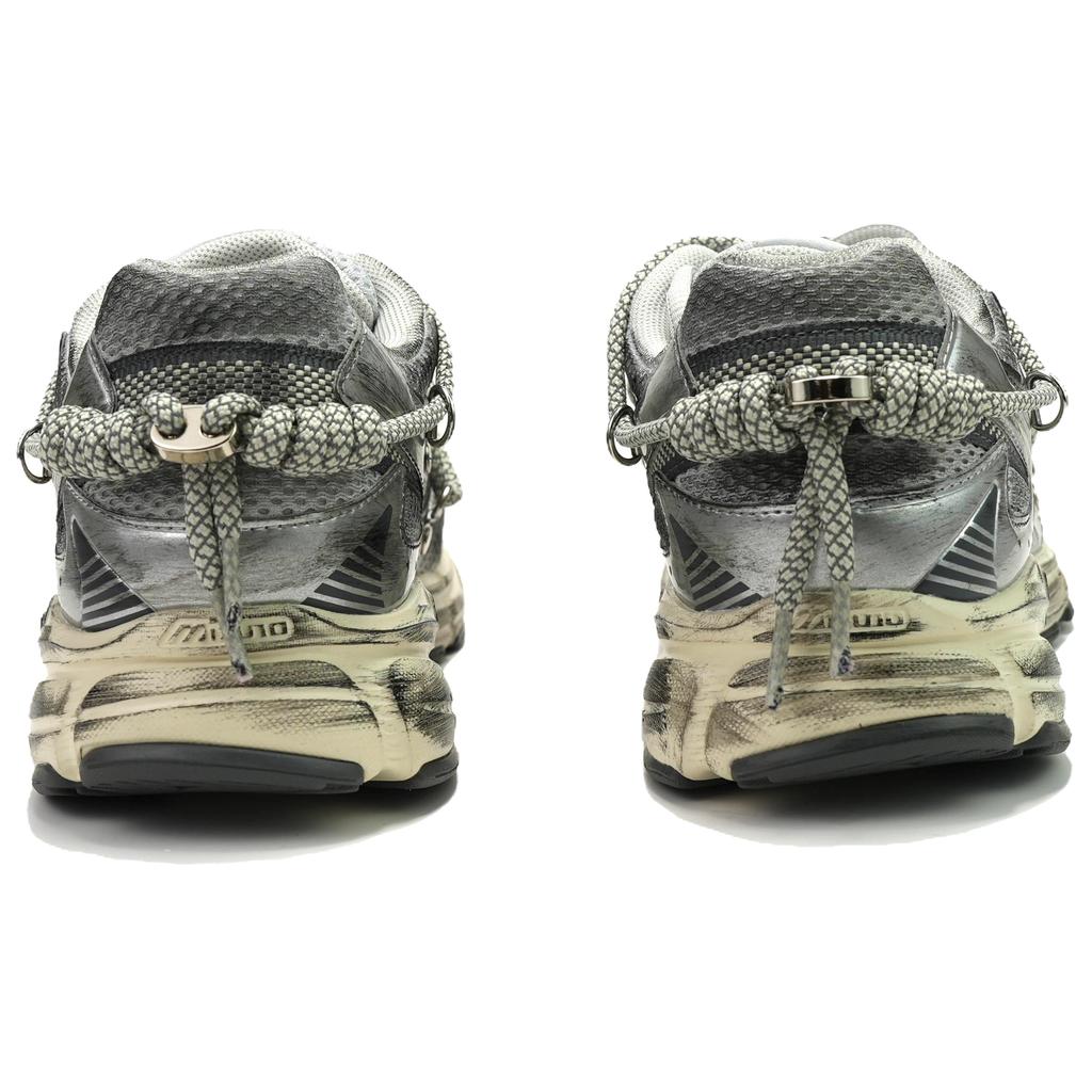 Mizuno Speed 2K Slijtvast Lage top Casual Sprint Stadsverkeer Hardloopschoenen Unisex Zilver Grijs D1GH222917(Team695-2)