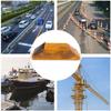 Waterproof LED Solar Strobe Warning Lamp Rechargeable Highway Guardrail Light Durable Deck Lights