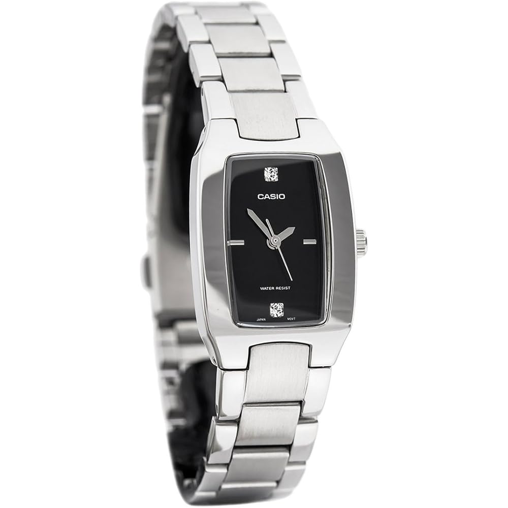 Casio Women s Standard Quartz Battery Watch LTP-1165A-1C2 Black Stainless Steel 30m Water Resistant