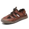 Sandals Men's Large Size Shoes Summer + Mesh, Stitched Shoes Men's Casual Breathable Men's Shoes