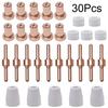 Diverse 30 Pcs Tooling Pack for Plasma Cutters Including Key Components Like Electrode and Protective Shields for MAX Efficiency