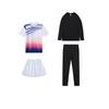 Jinglangtu Women's White Badminton 4-Piece Set