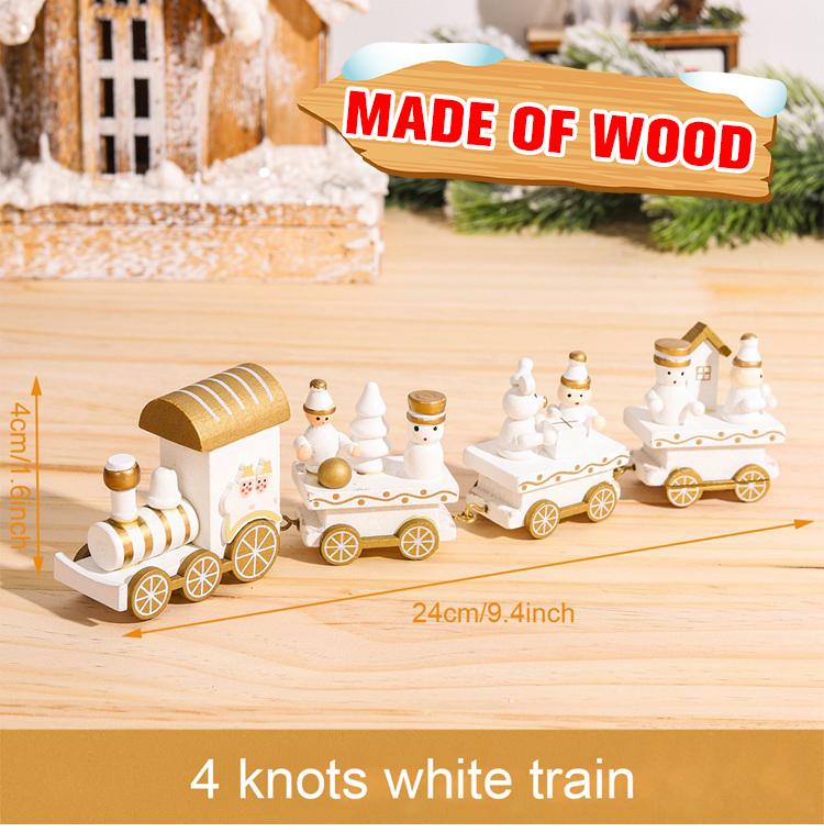 Christmas Plastic/Wooden Train Merry Cristmas Ornaments Christmas Decor For Home 2025 Xmas Tree Decor Noel Navidad NewYear Gifts