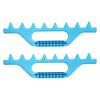 Pack of 2 Plastic Accurate Honeycomb Hive Frame Spacing Rakes for Precise Beekeeping Operations with Lightweight Design