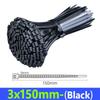 600/100x Self Locking Cable Ties Plastic Nylon Adjustable Cord Ties Straps Fastening Fixed Loop Home Office Cables Tie Fastener