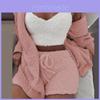 Ladies Winter Lounge Pajama Set With Plush Cotton Blend For Casual Homewear