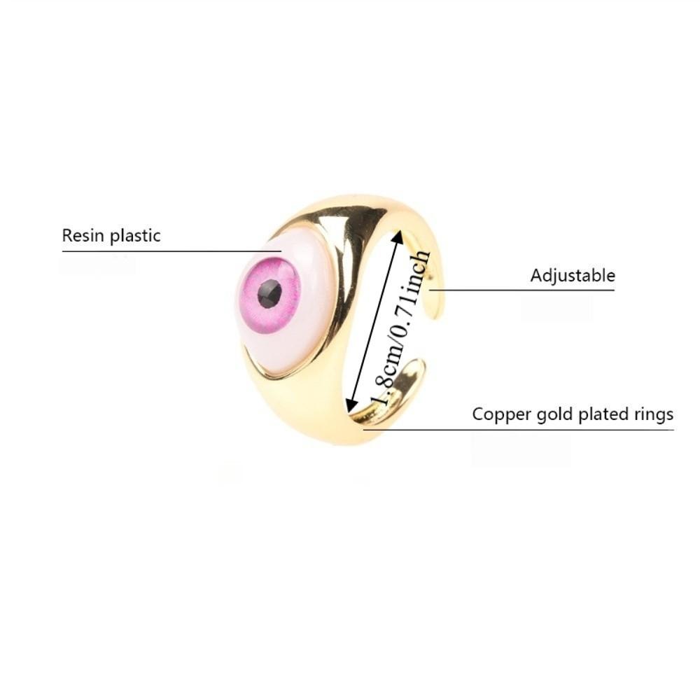 Personalisierter Harz Augen Ring Vintage Punk Augapfel Ring Überlagerung Dämonen Augen Finger Ring Mädchen