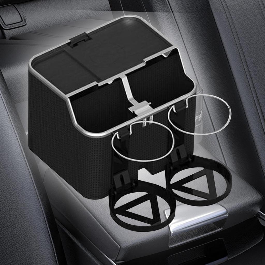 Car Armrest Storage Box Charger Compartmented Tissue for Keys Paper