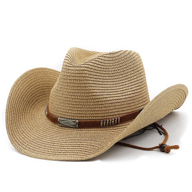 Unisex Western Style Denim Straw Sun Hat