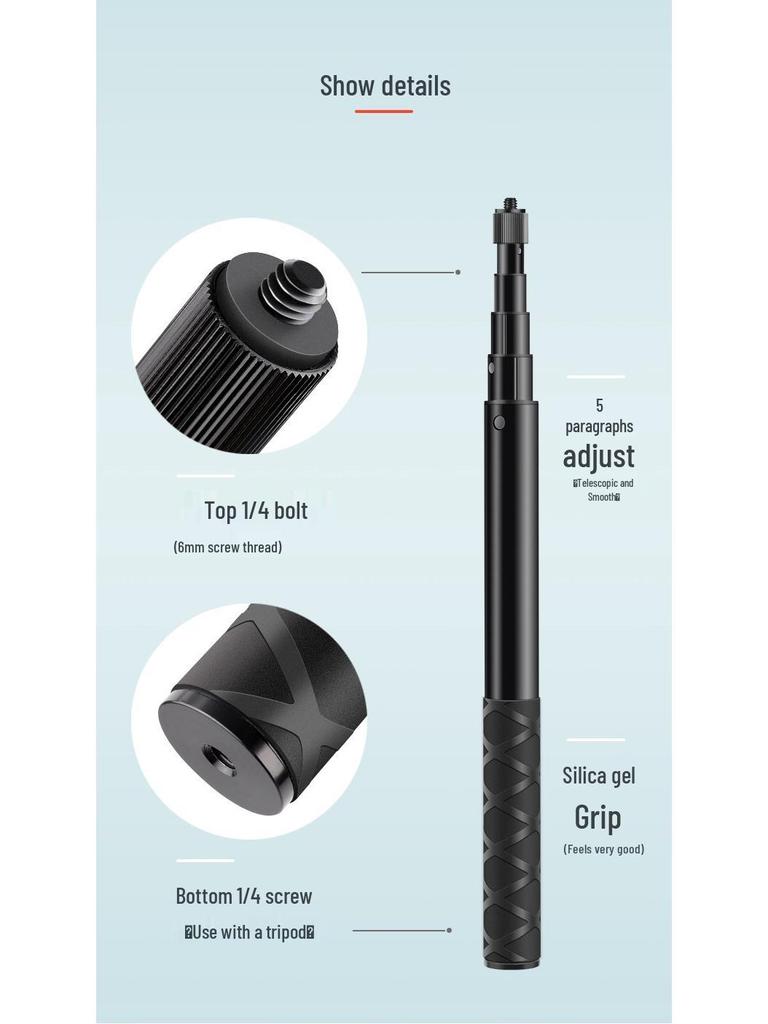 Universeller Selfie-Stick für GoPro, DJI Osmo, Insta360 Kameras