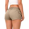 Women's  E-Girl Cargo Shorts Summer Slim Fit Elastic Waist  Streetwear Shorts