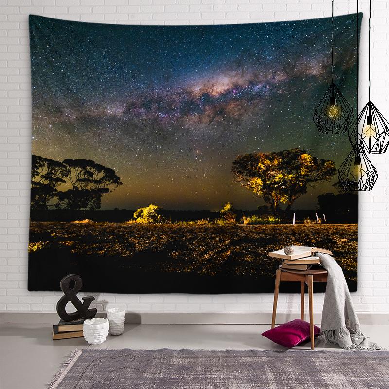 Winter Landscape Wall Art Aesthetic Tapestry Sunset View Tapestry Dormitory Room Aesthetic Decor Bedroom Home Decor