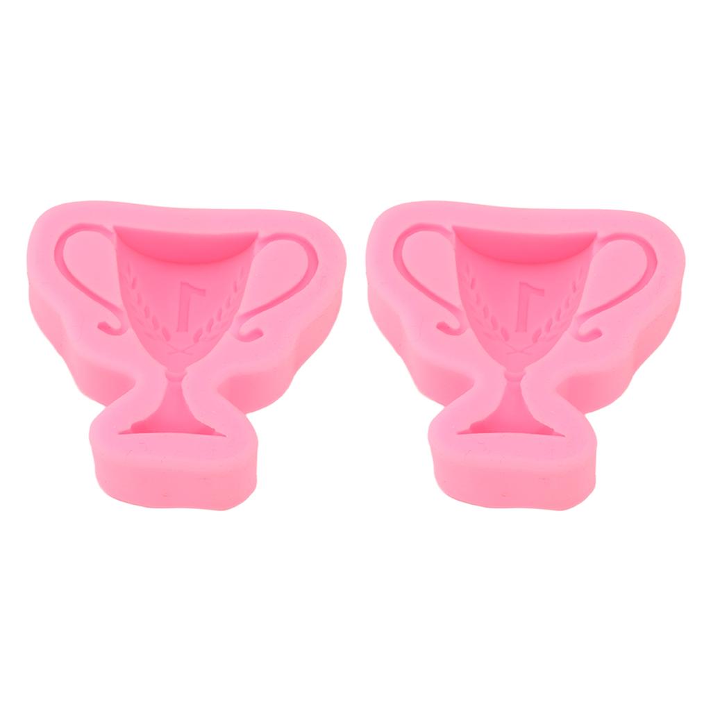 2 Stück Fondant Silikonform Lebensmittelecht Sicher Geruchlos Weich DIY Kuchen Dekorationsform für Bastelprojekte