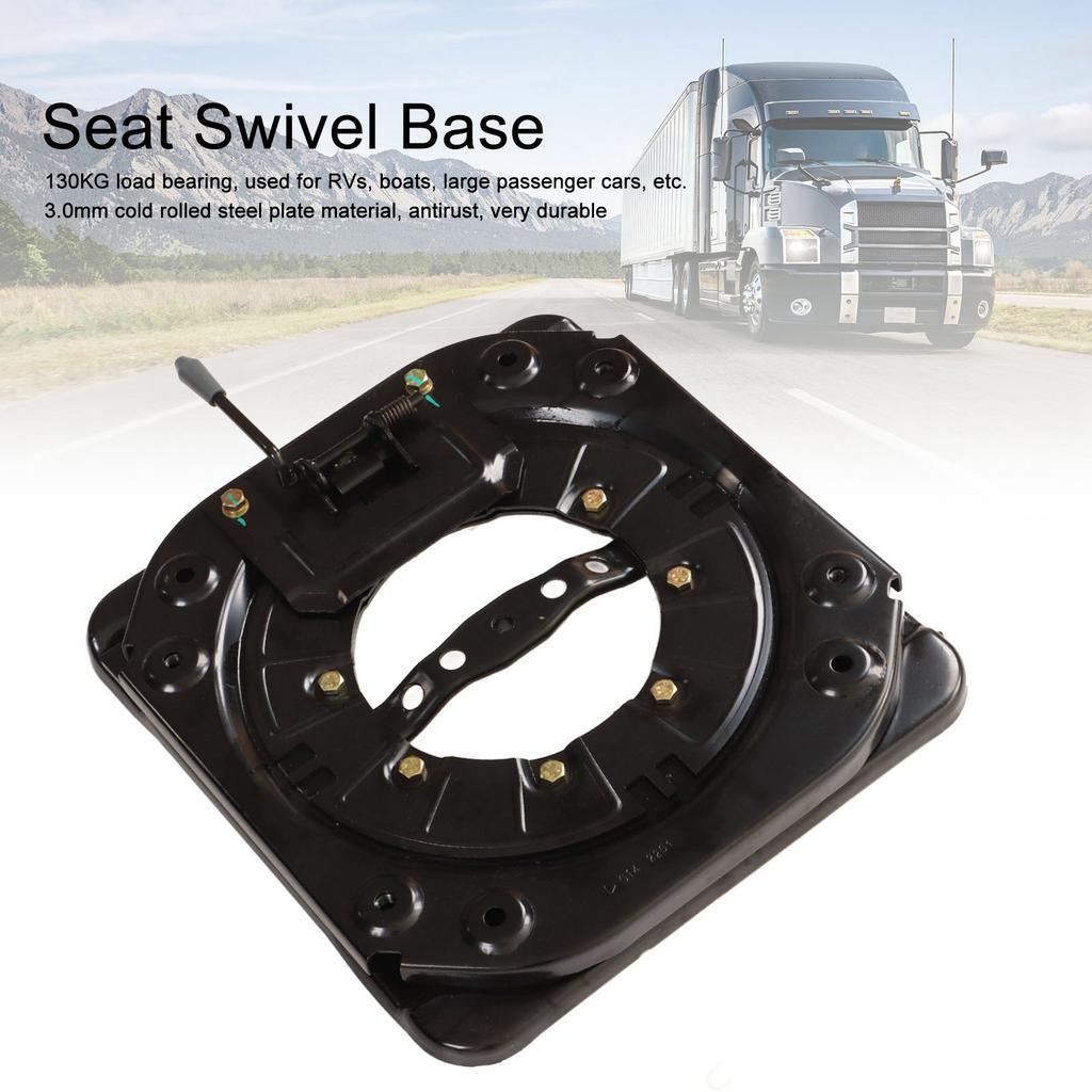 Heavy Duty Seat Swivel Base Steel Plate 360 Degree Rotatable 130kg Load for RV Camper Boat Bus