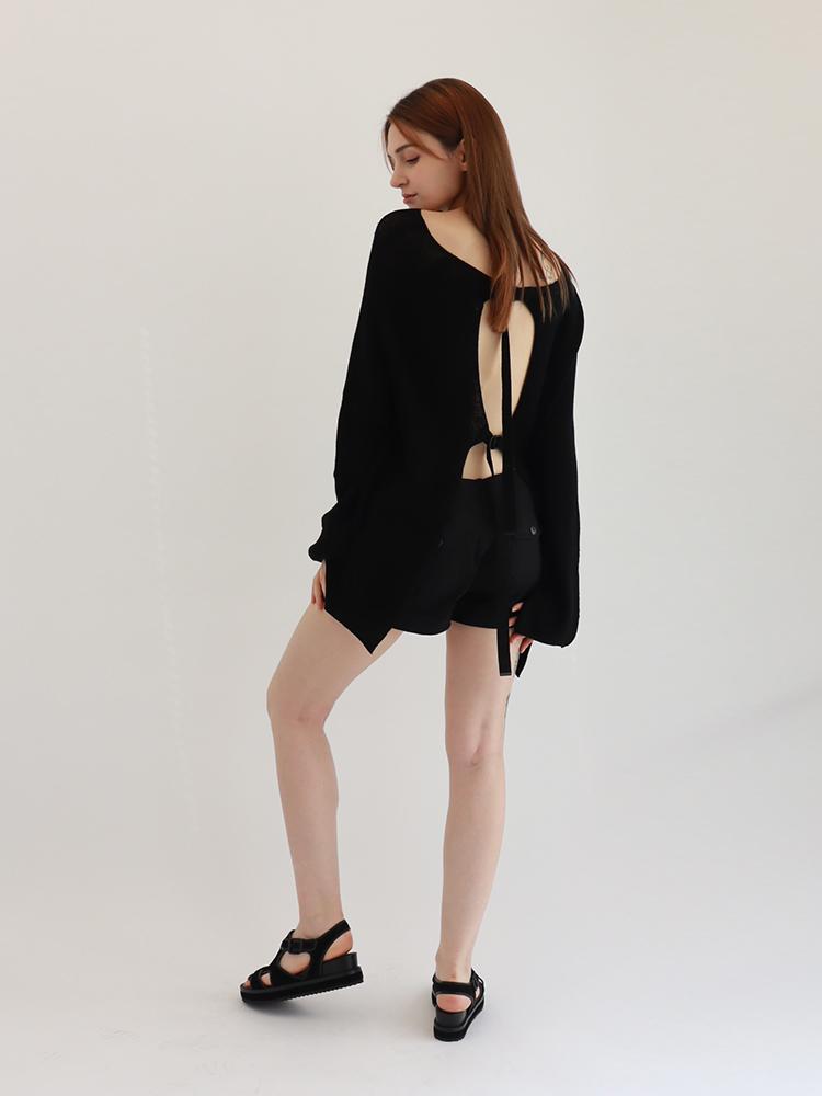 BLAHBANG Whole Garment Sexy Back (Black)
