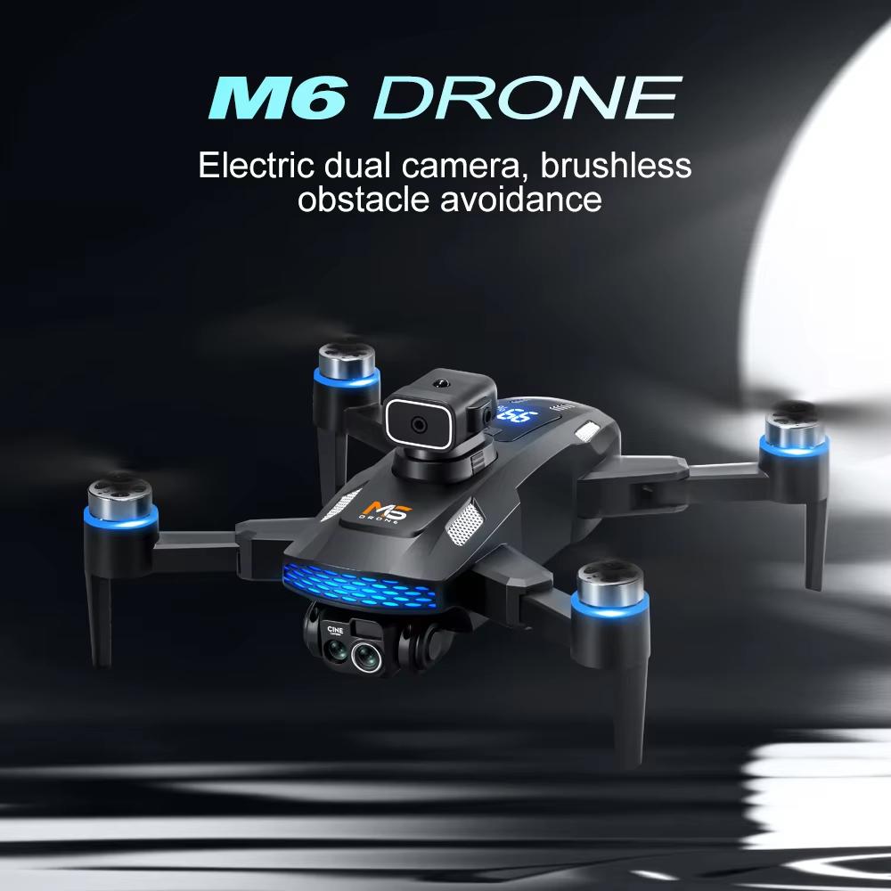 Neue M6 Drohne 8K Pro mit 5G WIFI FPV 4K HD Kamera Bildschirm Fernbedienung für professionelle Luftaufnahmen RC Kinderspielzeug