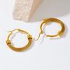 Gold Mesh Hoop Earrings for Women