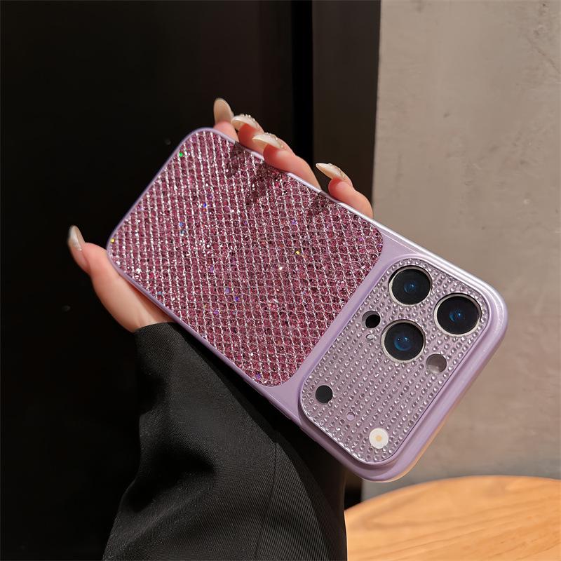 

Luxury Rhinestone Lens Case for Apple 16/17 Pro Max: High-Glitter Protective Cover Apple 17 Pro