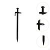 5 Pieces Camping Stakes Tent Garden Forged Sturdy Gardening Canopy AntiSlip Canopies Heavy