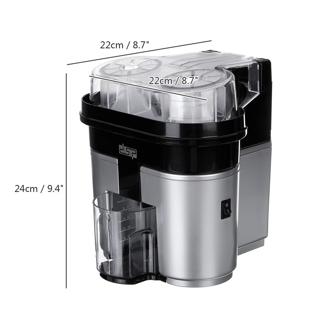 

90 Вт 500 мл Электрическая соковыжималка Пресс Экстрактор для овощей и фруктов Кухонный комбайн Миксер Соковыжималка Нержавеющая сталь Для дома Пресс для апельсинов Экстрактор 22 * 22 * 24 см