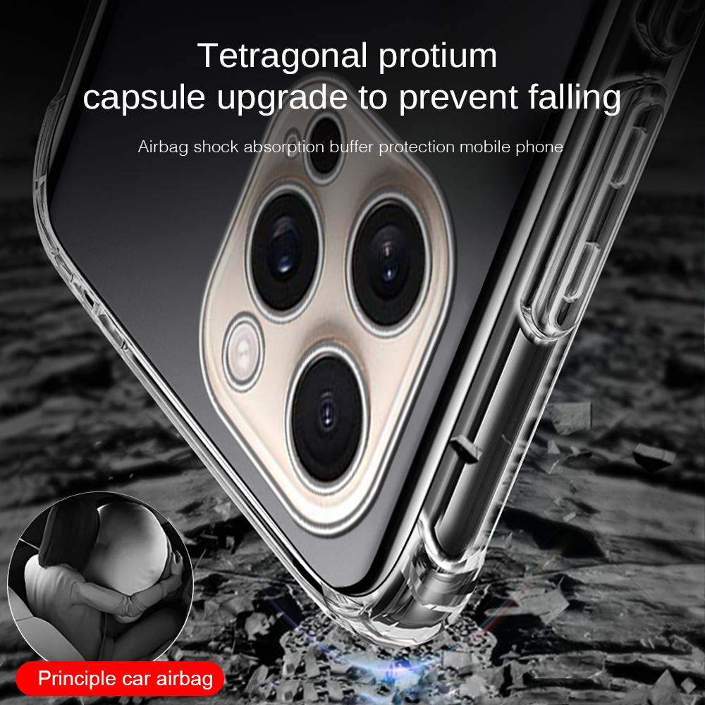 Sturzsichere Handyhülle für Apple iPhone 16 Pro Max Klare Schutzhülle iPhone16 Plus 16+ 16Pro 16ProMax 2024 6.9'' Rückseite