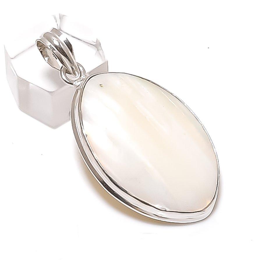 Natural Moonstone Gemstone 925 Sterling Silver Jewelry Pendant 2.05" z1S18
