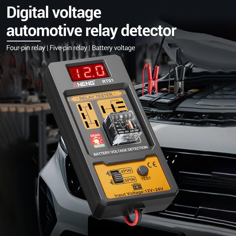 Rt01 Universal Car Relay Tester Voltage Tester 11-25V Ar Battery Automotive Led Indicator Light Relay Diagnostic Checker