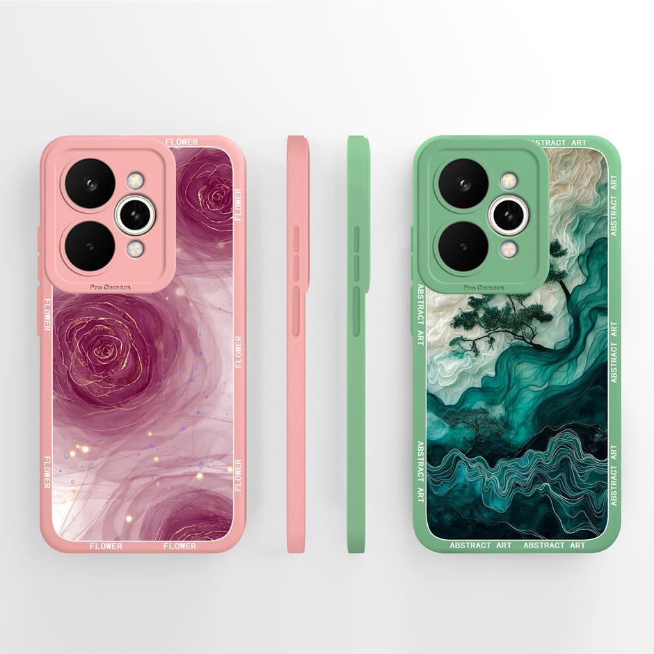 Trendy Butterfly Case For Realme 15 Pro 5G Soft Liquid Silicone Anti Drop Bumper Cover For Realme15 15Pro Full Protective Funda