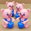 Cartoon Aufziehspielzeug Keine Batterie erforderlich Interessanter Bär Schweinchen Panda Frosch Trommelspielzeug Unterhaltung Füllstoff Aufzieh-Trommel Jungen Mädchen