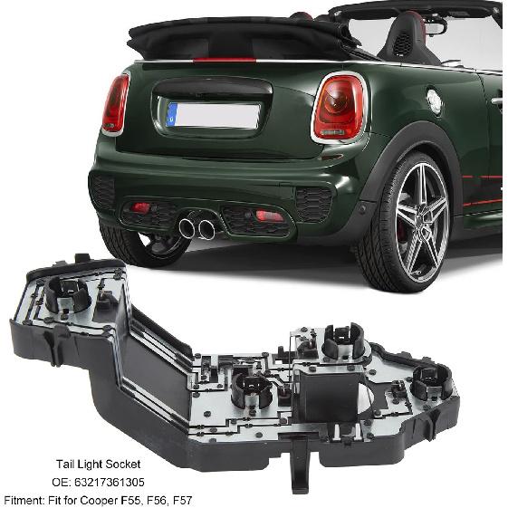 Taillight Bulb Socket Tail Light Socket Wire Plug Set Fit 6321736135 for F55 F56 F57 Left Right Taillight Tail Light Socket And Wire