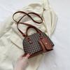 Luxury Shell Bag Fashion Women's Handbag Korean Style Shoulder Bag Plaid Print Crossbody Bag Card Bag CLE