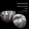 KORDCO 304 Stainless Steel Double-Layer Rice Bowls