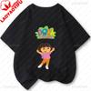 Doras The Explorers T Shirt Summer Short Sleeve Tee Novelty Fashion Graphic T Shirts Cotton Vintage Printed Shirt Camisa Clothes