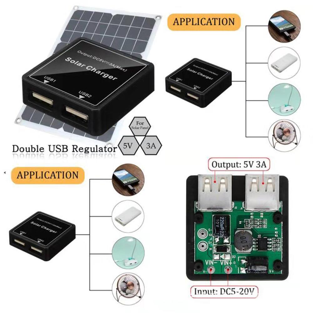 Solar Controller Regulator Solar Panel USB Interface System Charging Voltage Stabilizer Adapter With Type