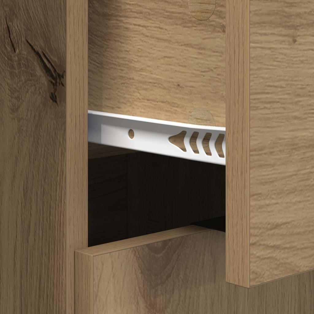 Artisan Oak Sideboard 60 x 30 x 70 cm Particleboard