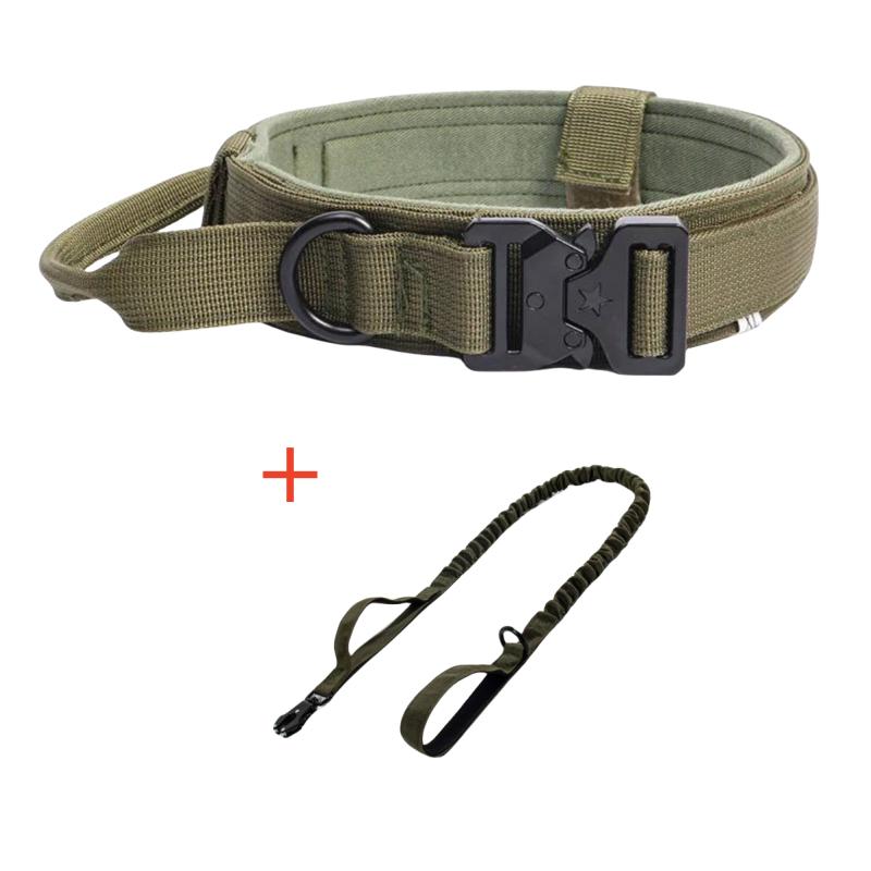 Coleira Tática Ajustável para Cães Corda de Tração Coleiras Militares para Animais de Estimação Treinamento Pastor Alemão Cão Médio Grande Acessórios para Animais de Estimação