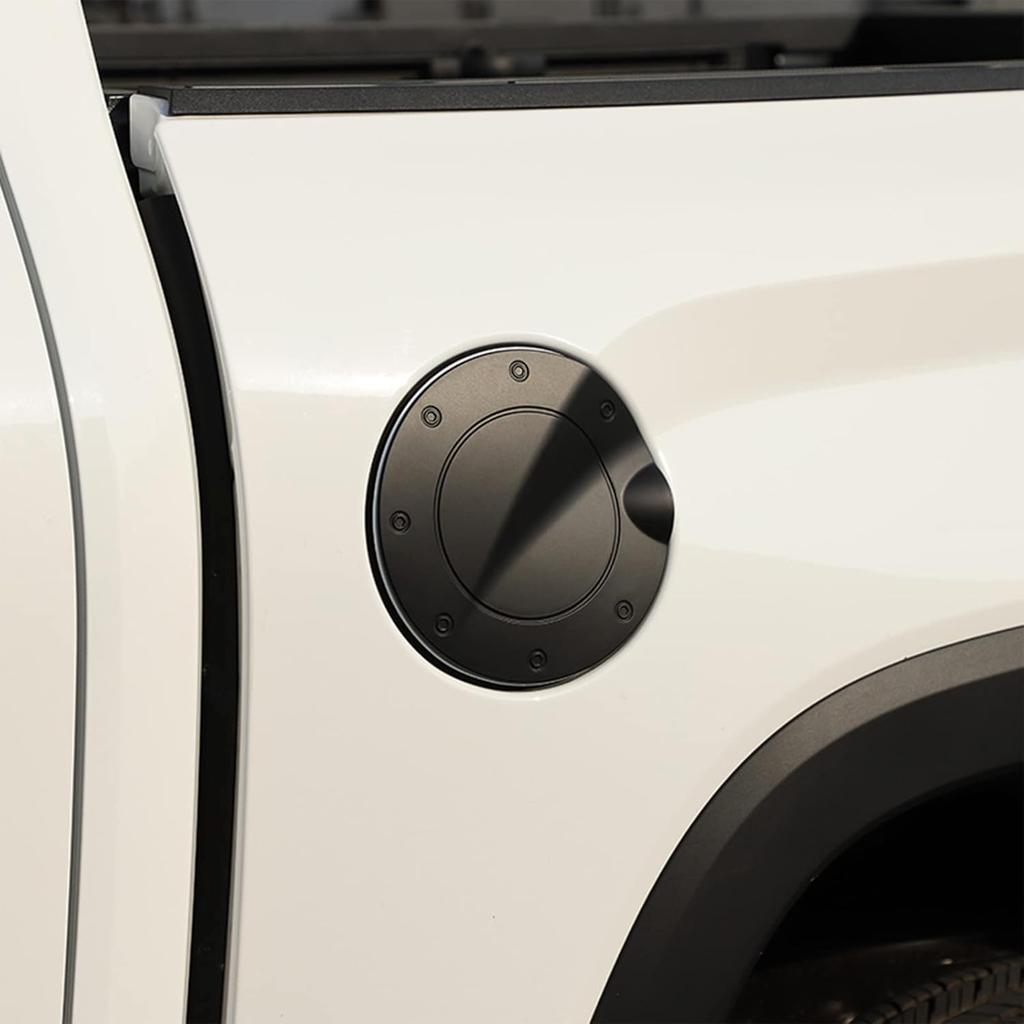 Car Gas Fuel Tank Cover Trim for Toyot@ Tundra 2022 2023 2024 Accessories, ABS Car Door Gas Cap Cover Protector Sticker (Matte Black)