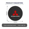 2Pcs Car Coaster Anti-Slip Slot Mat Drink Holder Accessories For Mitsubishi Lancer ASX Pajero Mirage Attrage Xpander Outlander