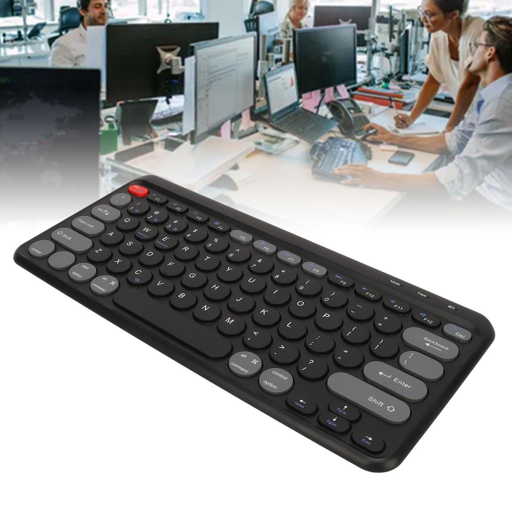 Compact Round Keycaps   Keyboard Wireless   2.4G Dual Mode Portable Slim Keyboard for   for   for