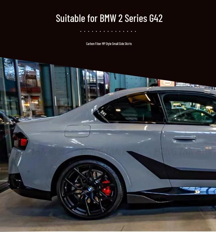 2021+ BMW 2 Series G42 MP Style Carbon Fiber Side Skirts & Diffuser