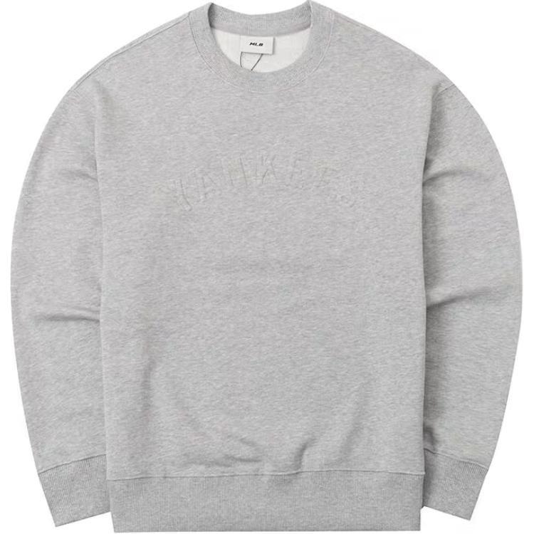 MLB Sweatshirts Unisex Gray Crew Neck Moderate 3AMTB2044-50MGS