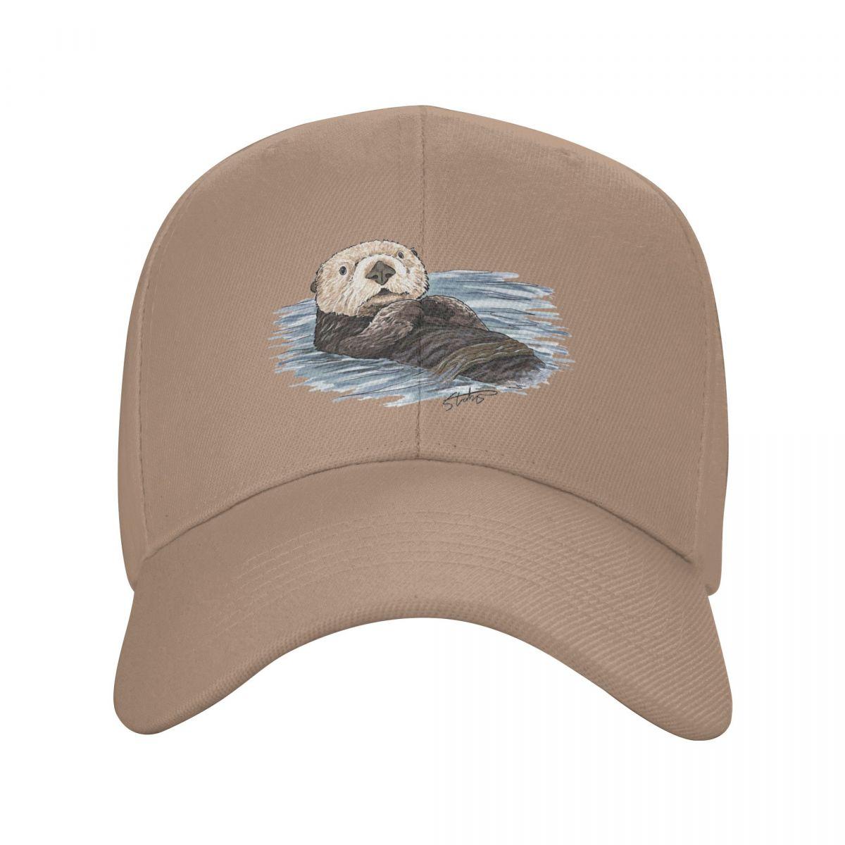 

Sea Otter Wildlife Animal Cartoon Cap Fashion Casual Baseball Caps Adjustable Hat Hip Hop Summer Unisex Baseball Hats One Size