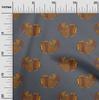 oneOone Cotton Flex Fabric Fish Block Printed Fabric 1 Yard 40 Inch Wide