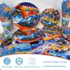 51pcs Hot Wheels Party Dinnerware Set Included Tablecloth Plates Napkins Cups