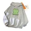 2024 Autumn Hoodie Women's Casual Hooded Sweatshirt Creative Hoodie Matching Streetwear Pattern Frog High Quality HoodieCYXX163