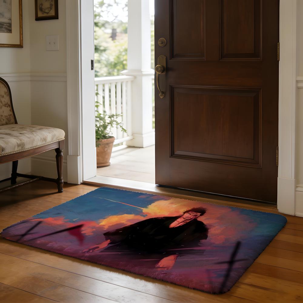 VVagabond Manga Anime Floor Mat Soft Flannel Absorbent Mat Non-Slip Rug Home Bedroom Bathroom