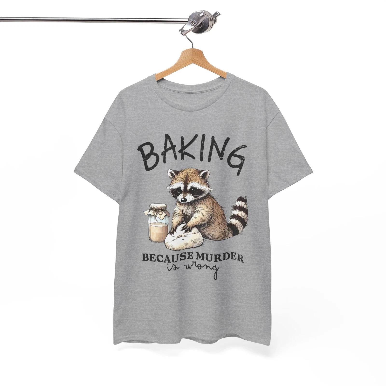 Raccoon T-Shirt - Classic & Cringy Funny Tee for Dad Joke Enthusiasts S