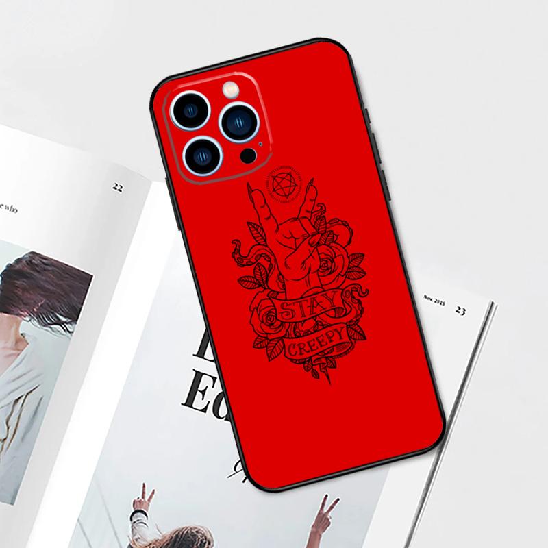 Häxa Estetisk Konst Telefonfodral För iPhone 15 14 13 12 11 Pro Max Plus Mini X XR XS Max 7 8 SE Mjukt TPU-skydd